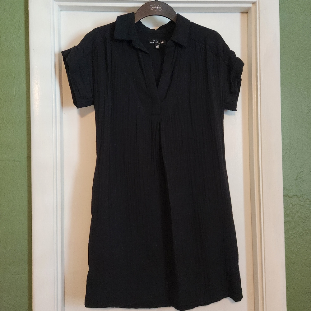 J.Crew Black Short Sleeve Dress